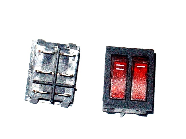 Double china switch without lamp 16/6 A