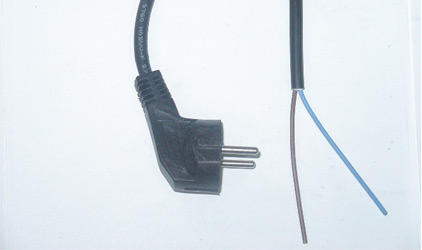 Cable with plyge 2*0.75 200 cm