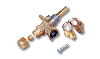Gas oven tap - nut aperture - 6 mm
