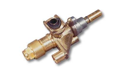 Gas tap oven with safety device