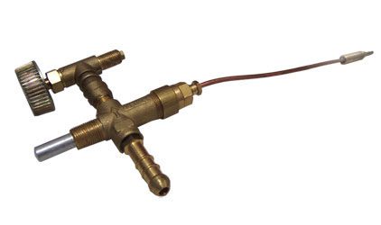 Gas tap with safety device