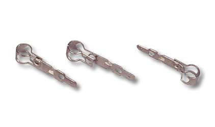 Chrome brackets for glass