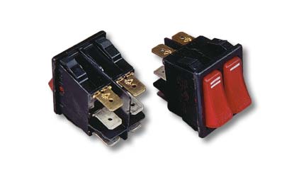 Double switch with italy lamp