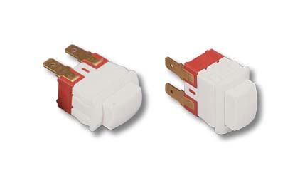 Switch of a gas oven roasting and lamp button