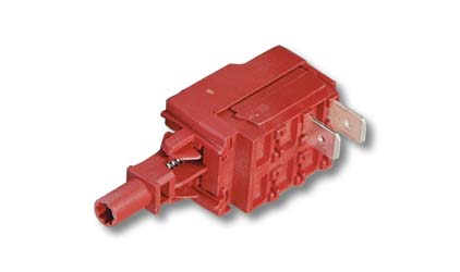 Switch of a gas oven lamp