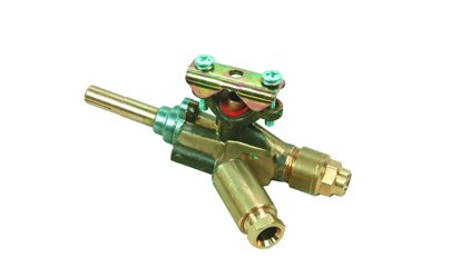 Gas valve with safety