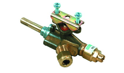 Gas valve with safety