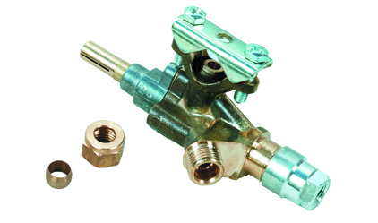 Gas valve with safety