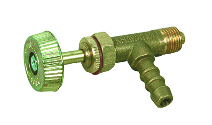 Gas tap with safety device