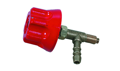 Gas tap with safety device
