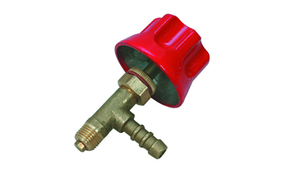 Gas tap with safety device