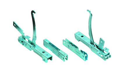 Gas oven hinge - one spring