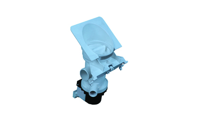 Washing machine pump (Ignes - Werpool) with 1 opening